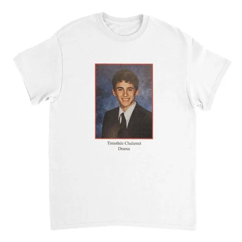 Chalamet Yearbook Vintage T-Shirt, 90s Aesthetic Retro Tee, Celebrity Graphic Shirt, Unisex Fan Gift for Men Women