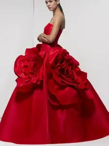 Isabel Sanchis Parmele Strapless Gown