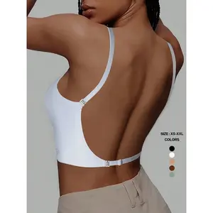 Women's Seamless Backless Bra, Elegant Multi-Strap Convertible Strap Wireless Push-Up Bra, Suitable for Wedding Dresses and Party Gowns