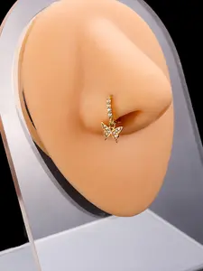Elegant Butterfly Nose Ring for Women, Nose Piercing Jewelry, Dazzling Daily Wear Accessory, Perfect for All Occasions