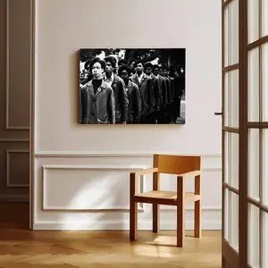 Black Panther Huey Newton Power Parade Historical Poster Wall Decor Painting Canvas Print Bedroom Aesthetic Living Room Office Decor posters