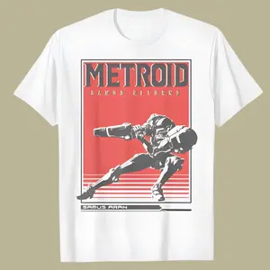 Metroid Toddler Warrior Pose T-shirt , Metroid Merch, Video Games Shirt - Retro Gaming Tees for Gamers- Vintage Graphic Tee -  Unisex Menswear & Womenswear - Streetwear Tops - Casual Cotton Crewneck Shortsleeve Tshirt