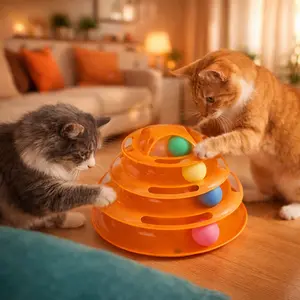 Three-Level Cat Activity Tower
