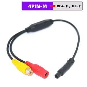 Bmw to AV Converter 4 Core to Rca Plug, Seamless Adapter, No Damage Connection, Ideal for Bmw Vehicles, Easy Install, Durable Design