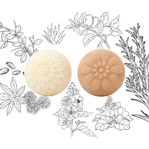 Revival Solid Shampoo & Conditioner Bar Set - Hydrates, Promotes Growth & Shine, Herbal Hair Care Haircare Aloe Apricot Argan Castor Cocoa shampoo plant based