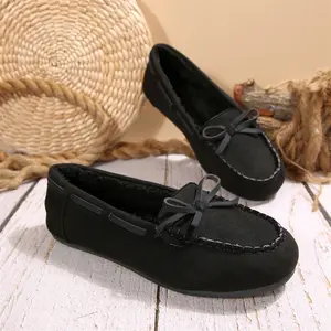 Women's House Slippers Comfortable Cotton Slippers Indoor Outdoor Cozy Faux Micro Suede Slip on Loafer House Shoes