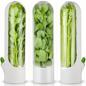 1pcs Vegetables Preservation Pod Herb Preservation FreshCoriander Container Suitable For Refrigerator, Produce Storage Containers, Keep Green And Fresh For 2-3Weeks Kitchen Supplies