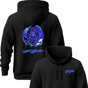 [Printing Hoodie]🏁FP Performance Drip Wheel Hoodie – 2-Sided Graphic Pullover Sweatshirt, Custom Diesel Streetwear for Men & Women, Soft Cotton Blend Hoodie for Car & Truck Enthusiasts, Mechanic Gift Idea, Trendy Fall Outfit, Garage Workwear Style Hoodie
