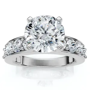 Certified 2.90Ct Round Diamond Engagement Ring 14k Gold or Platinum Lab Grown