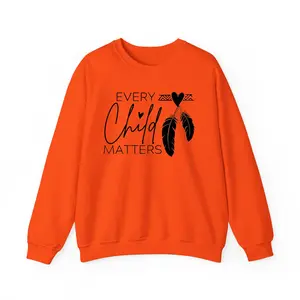 Blacklyly Orange Day Shirt Every Child Matters Sweatshirt Awareness for Indigenous Orange Day 2024 Gift Indigenous Education Kindness and Equality 2024 Sweatshirts Unisex Sweatshirt Sweater Casual Comfort Long Sleeve Tops