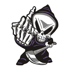 Personalized Skull Car Sticker -  A stylish and personalized car decoration suitable for both children and adults, perfect for parties, Halloween, and Christmas,Suitable for all kinds of smooth surfaces