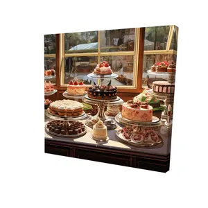 212 MAIN 24x24 in. Contemporary Feast Kitchen Food Wall Photo Print - Aesthetic Artistic Decor, Vibrant Detail Home Wall Decoration for Home Supplies Posters & Prints