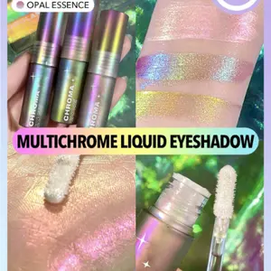 SHEGLAM Chroma Zone Multichrome Liquid Eyeshadow-Opal Essence  Metallic Shinny Eyeshadow  White Pink Glitter Gel High Pigment Long Wear Easy To Use Blendable Eyeshadow Black Friday Winter Trending Y2K Eyeshadow