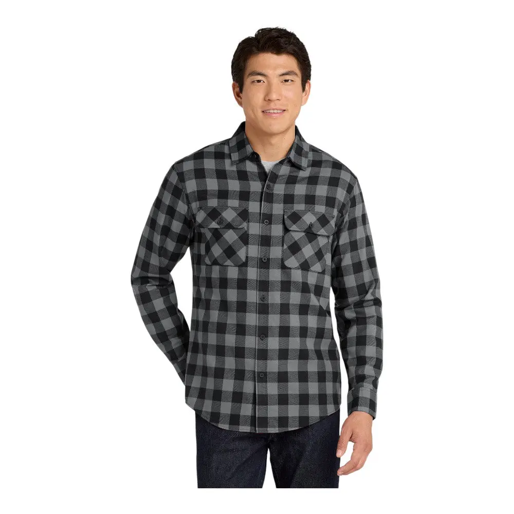 Grey/ Black Buffalo Check