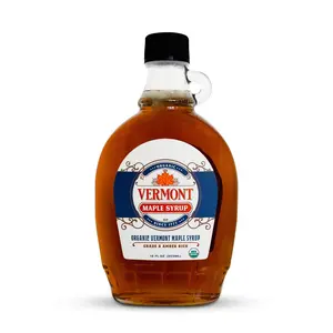 Amber Organic Vermont Maple Syrup - Glass Flask Amber Organic Vermont Maple Syrup - Glass Flask