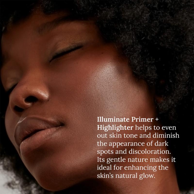 Illuminate Primer + Highlighter in Rose for Radiant Makeup Radiance Enhances Natural Glow
