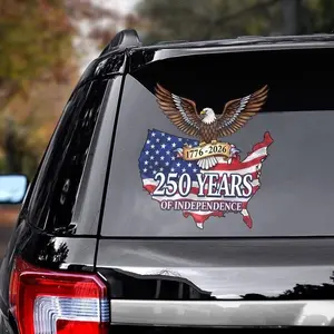 USA 250 Years Independence Sticker 1776–2026 – American Flag Eagle Patriotic Car Window Vinyl Decal Waterproof Liberty Gift