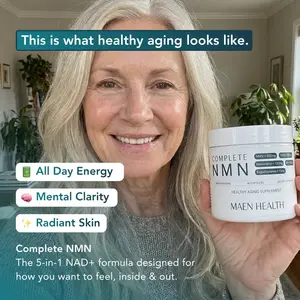 MAEN Health Complete NMN Supplement | 500mg NMN + TMG, Trans-Resveratrol, Apigenin & Ergothioneine | 5-in-1 NAD+ Support for Cellular Energy & Longevity