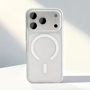 New Ultra Thin Matte For Magsafe Magnetic Phone Case For iPhone 17Air 17 16 15 14 13 12 Pro Max 16 Plus 17 Air Translucent Hard Cover