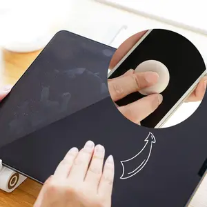 [4 PCS / SET] Macaron Mobile Phone Screen Cleaner, 4 Pcs Colorful Macaron Shape Phone Computer Glasses Cleaner Cloth Mobile Phone Screen Lens Wipes Glasses with Portable Keychain