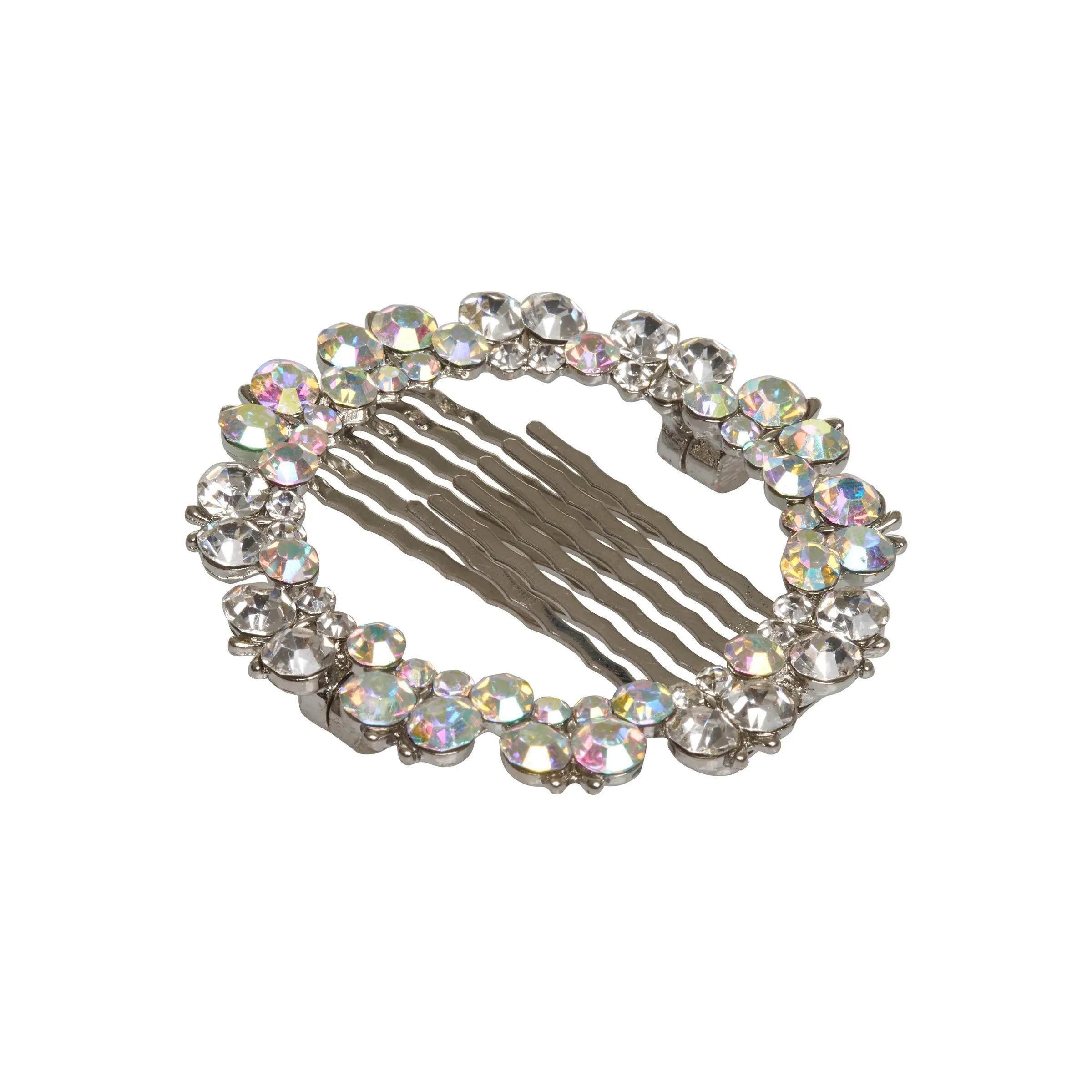 Allure Rhinestone Magnetic Bun Comb, 2 Piece