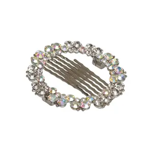 Allure Rhinestone Magnetic Bun Comb, 2 Piece