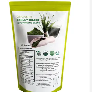 ORGANIC BARLEY GRASS SUPERGREENS BLEND Supplement Natural Vitamin Powder
