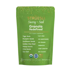 Struesli Organic Granola | Savory + Seed - Gluten-Free, Nut-Free, Oat-Free, Grain-Free - Enhance your Cottage Cheese, Avocado Toast, Salads, Soups and so much more!
