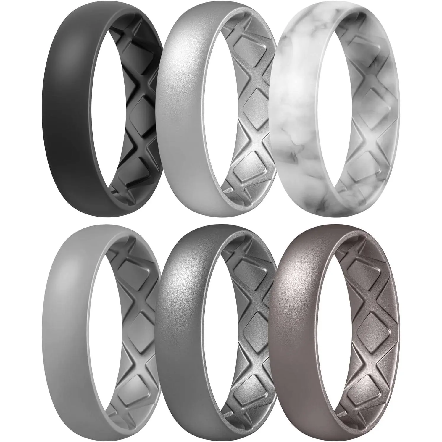 A6-Black, Metallic Silver, Marble, Light Gray, Dar