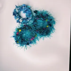 Hair Control Fuzzy Scrunchies (3)