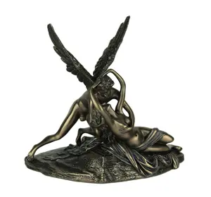 Cupid and Psyche Classic Mythology Bronze Finished Statue