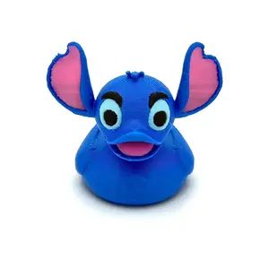 Blue Alien Ear Duck – 3D Printed Collectible Duck Figure | Cute Desk Toy & Gift