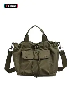 Stylish Functional Ultra Light CrossbodyBag with Multiple Pockets Adjustable Straps Durable Nylon Design for Everyday