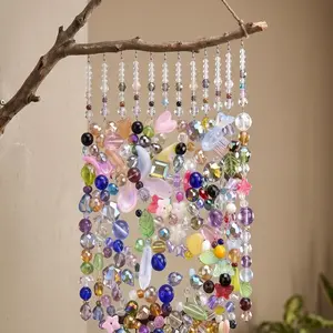 4 Ounces One-hole mix style Decorative hanging ornaments DIY Crystal Beads, Suitable DIY for Handcrafting, Ideal for Car Pendants, Lamp Decorations, And More. Includes Butterfly Connectors for Jewelry, Wind Chimes, And Home