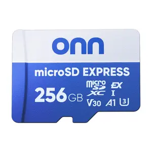 onn 256 GB microSDXC Express Card For Media & Video Recording High Capacity Flash Memory High Speed TF Card