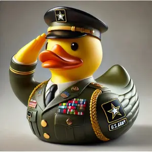 1 Piece Of Artificial Duck Statue Resin Craft, Home Display Shelf Decoration, Desktop Decoration, Independence Day Holiday Desktop Decoration