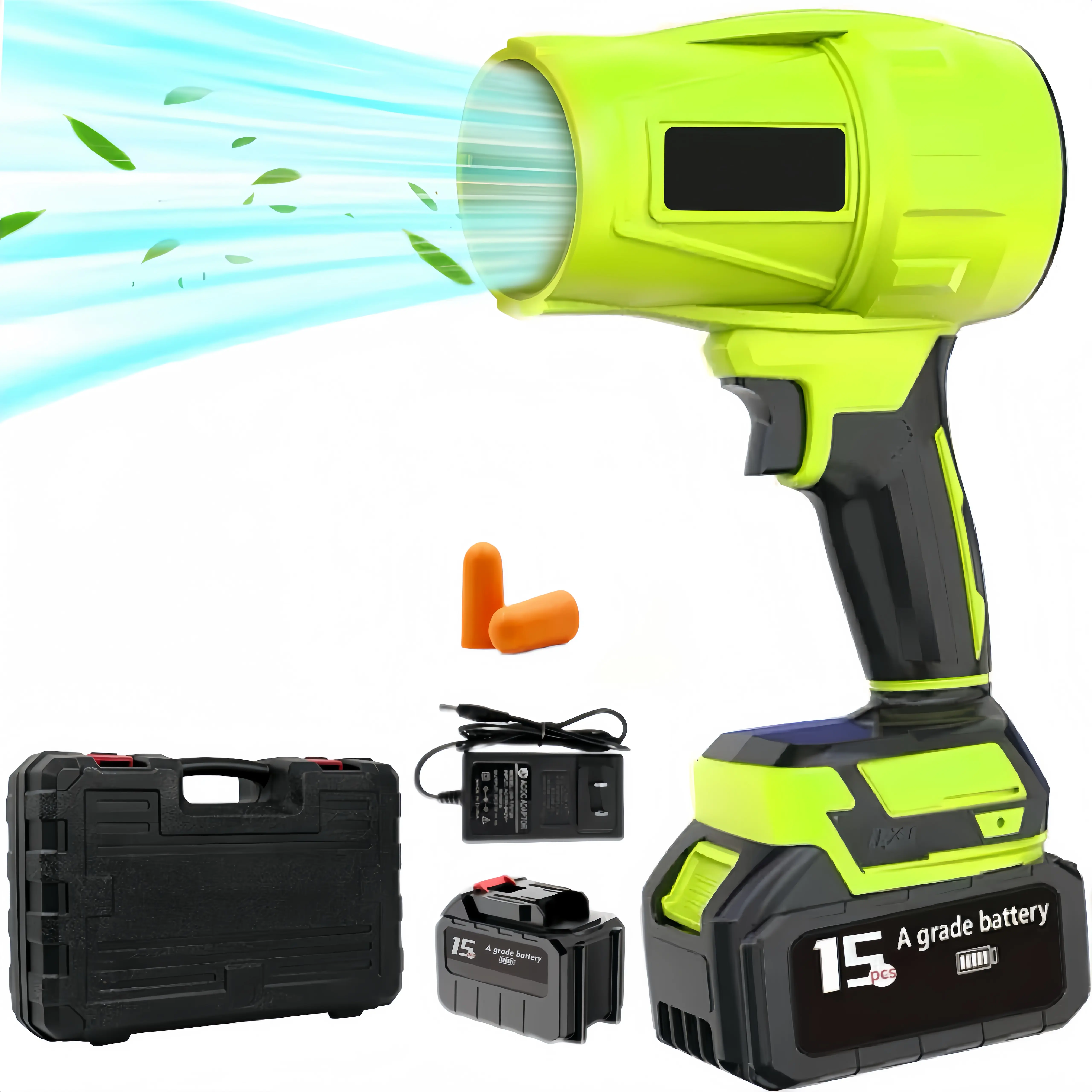 Turbo Jet Blower,Leaf Blower, Violent Turbo Fan, Brushless Pure Copper Motor,Car Drying After Wash, Handheld Snow Blower,Cordless Turbo Power Air Duster,Home Improve,Garden Mainte, Multifunctional Jet Blower, Portable Jet Blower