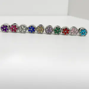 Star Flower Diamond Charm