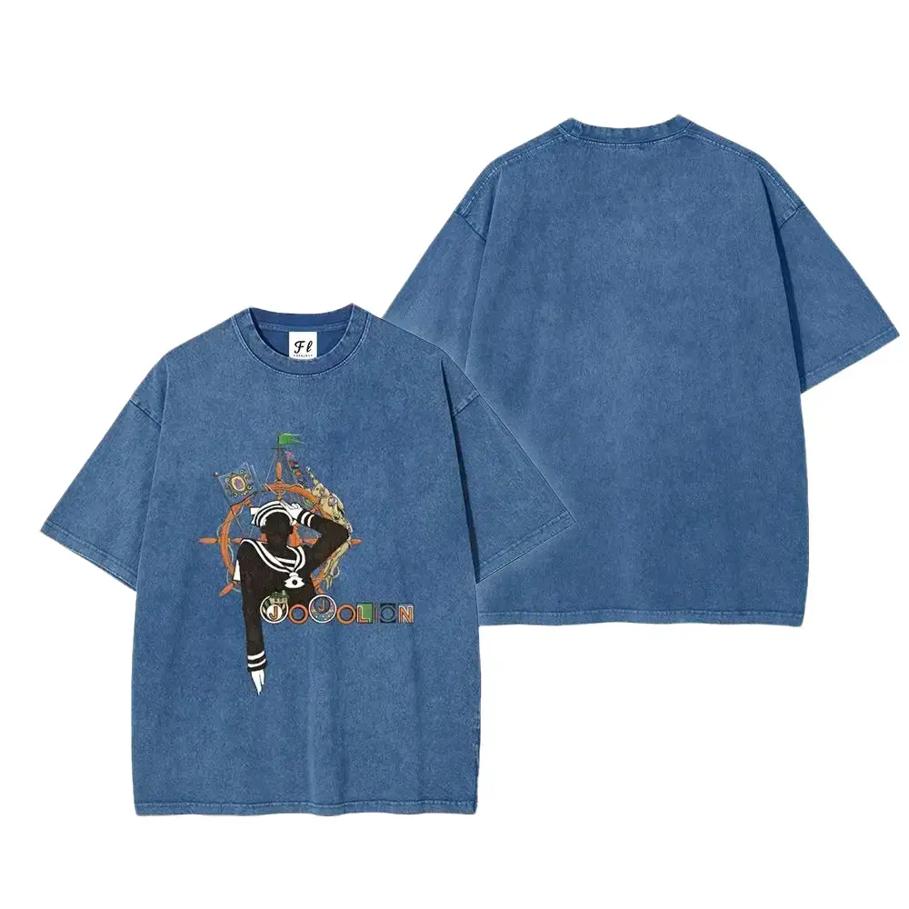 Josuke Higashikata  Jojolion JoJo's Bizarre Adventure Part 8: The Gospel of JoJo Short Sleeve Cotton Unisex Retro Wash Tee
