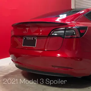 2021-2024 Tesla Model 3 Spoiler (Carbon Fiber Matte Black | Glossy Matte)