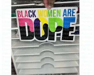 Black Women Are Dope Iron-On Embroidery Patch - Unique Design for Fashion and Self-Expression