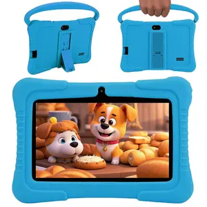 7 Inch Android Tablet, Learning Entertainment Tablet, Educational Tablet with Silicone Case, Parental Control Tablet, Educational & Learning Toy for Kids
