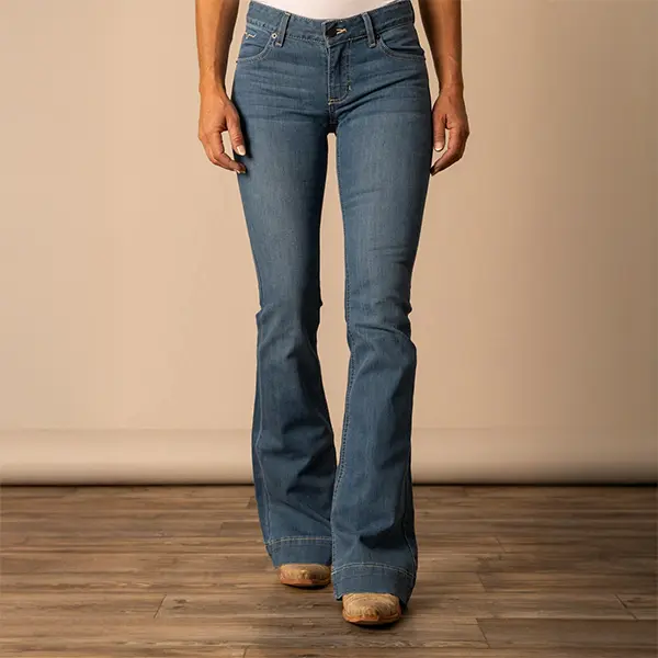 Kimes Ranch Ladies Lola Soho Fade Denim Blue Trouser Jeans WJE0000015
