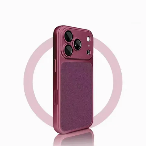 Burgundy Phone Case Blends Metal And Leather Texture.The Unique Split Design Makes It Look Premium. The Skin-Friendly Back Panel Is Wear-Resistant And Non-Slip. Precise Cutouts Ensure Easy Access To Buttons And Ports.Suitable for iPhone 18.17.16.15.14.13