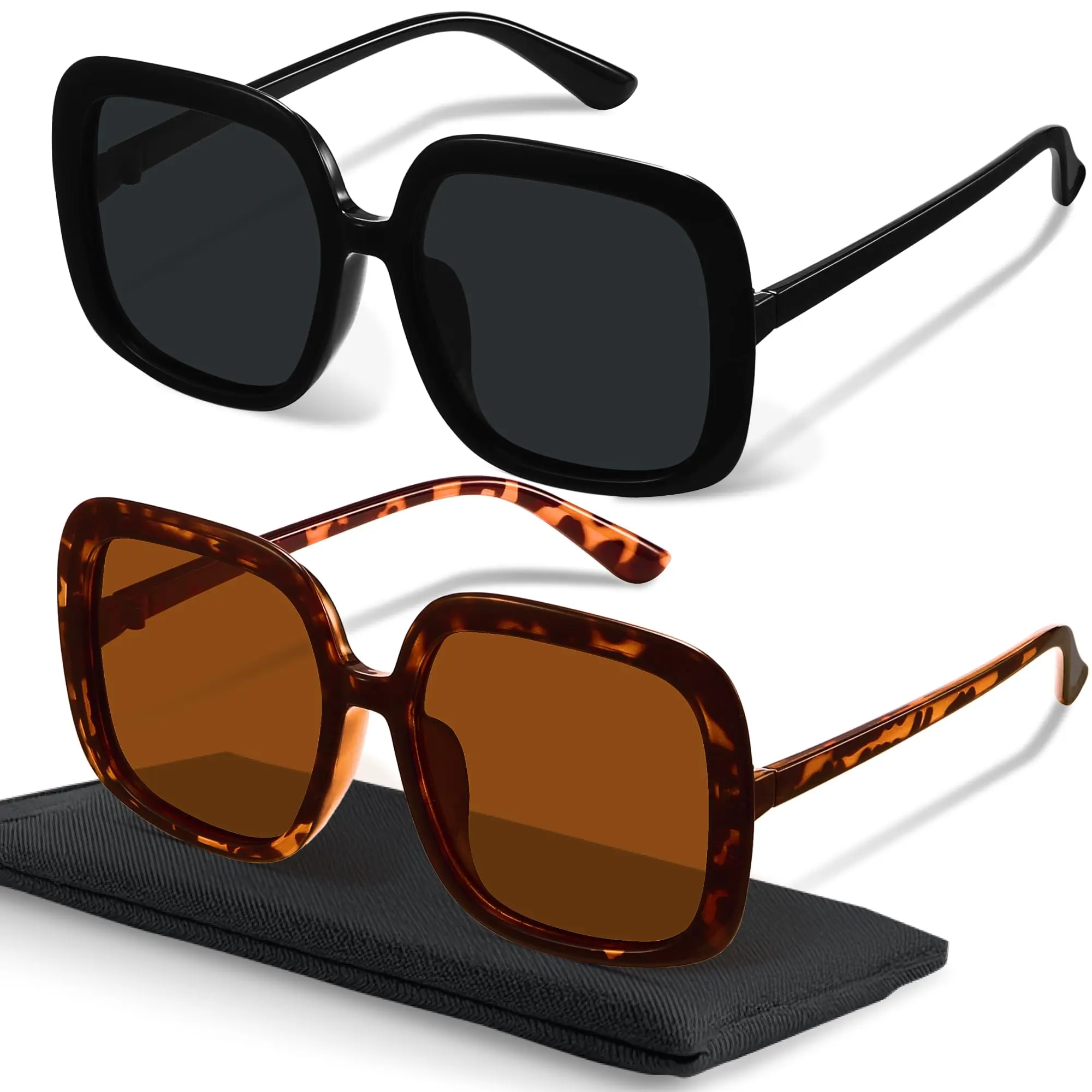 miyya Oversized Polarized Sunglasses Women, Trendy Retro Sun Glasses for Women 2025, Oversized Shades
