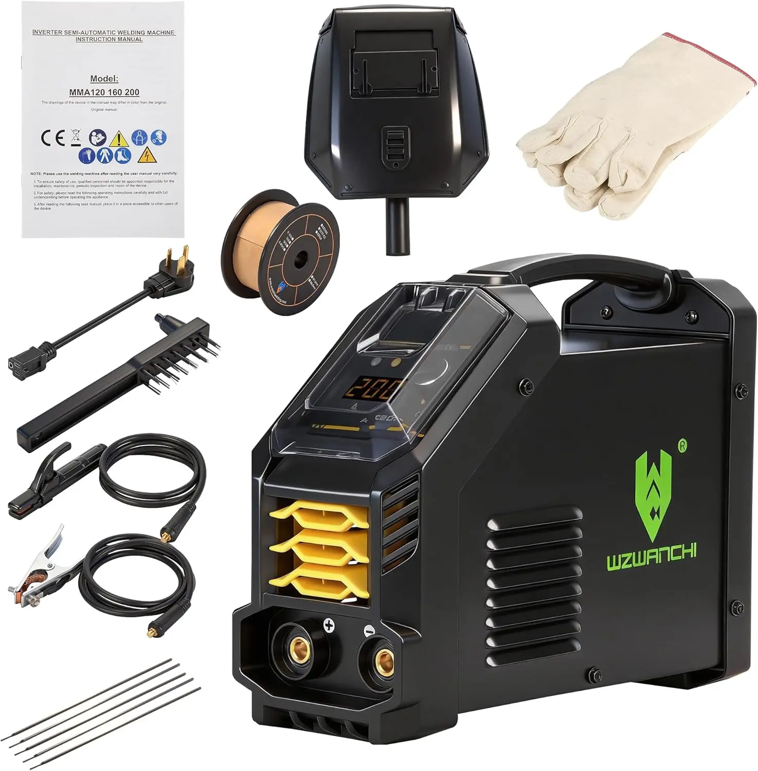 ARC200 2-in-1 ARC200 Dual Voltage Stick Welder, 110V/220V Portable MMA Welder with 45° LED Display, Hot Start, ARC Force & VRD for Beginner DIY Projects
