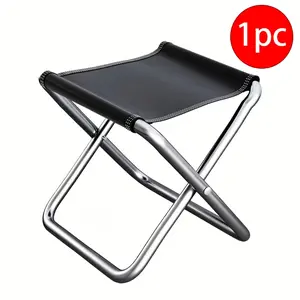 1/2pcs Camping Stool, Large Portable Folding Stool, Aluminum Alloy Bracket, Portable Lawn Chair, Beach, Fishing, Hiking, Father'S Day Gift, Portable Outdoor Chair