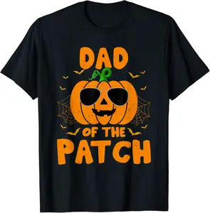 Pumpkin Dad Of The Patch Family Group Costume Halloween T-Shirt - Yoandymira Shop IFJB0CGVT9X4P