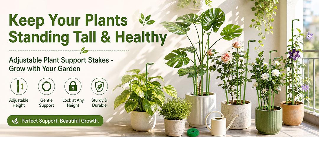 Metal Adjustable-Height Plant Stand (16.5-42.5 in) - Spiral Telescoping Design, Easy to Use, Heavy-Duty Rustproof, Plastic-Wrapped, Plant Care & Support for Tipping Monstera Deliciosa, Succulents, Plant Support Metal Adjustable-Height Plant Stand (16.5-42.5 in) - Spiral Telescoping Design, Easy to Use, Heavy-Duty Rustproof, Plastic-Wrapped, Plant Care & Support for Tipping Monstera Deliciosa, Succulents, Plant Support