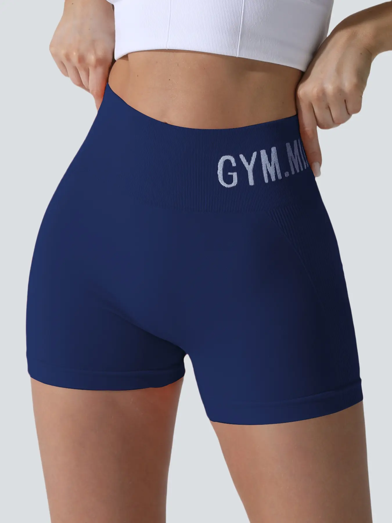 Women's Sporty Letter Print Shorts, Breathable Soft Comfortable Gym Yoga Running Tight Fit Summer Wear, Ladies Fitness Activewear Women's Sporty Letter Print Shorts, Breathable Soft Comfortable Gym Yoga Running Tight Fit Summer Wear, Ladies Fitness Activewear